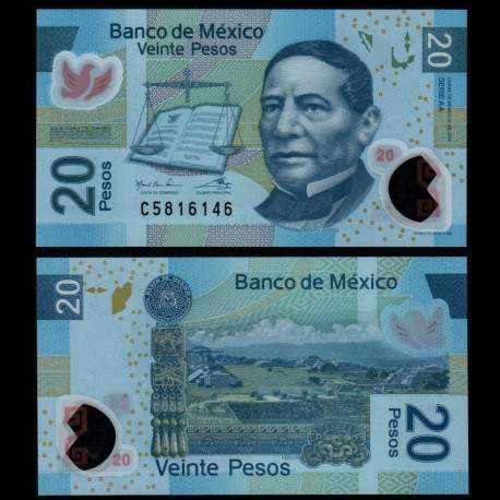 MEXIQUE - Billet de 20 Pesos - Polymer - AA - 2016