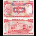 OUGANDA - Billet de 1000 Shillings - Bâtiment du Parlement - 1986