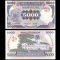 OUGANDA - Billet de 5000 Shillings - 1986
