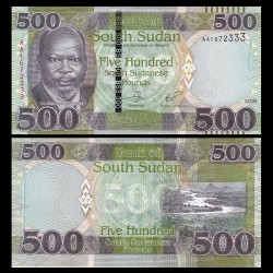 SUD SOUDAN - Billet de 500 Livres Sud-Soudanaise - 2018