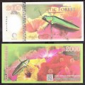 ATLANTIC FOREST - Billet de 2000 Aves - Buprestidae - 2016