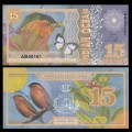 OCEAN INDIEN / INDIAN OCEAN - Billet de 15 DOLLARS - Étourneau des pagodes -