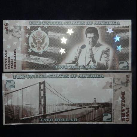 ETATS UNIS - Billet de 2 Dollars - Serie Présidents: Ronald Reagan - 2018