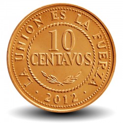 BOLIVIE - PIECE de 10 Centavos - 2012