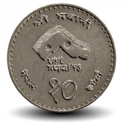 NÉPAL - PIECE de 10 Roupies - Visit Nepal'98 - 1997