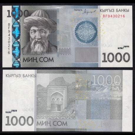 KIRGHIZISTAN - Billet de 1000 Som - Zhusup Balasagyn - 2016 – JeromeCollection