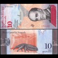 VENEZUELA - Billet de 10 Bolivares - Tamanoir - 15.01.2018