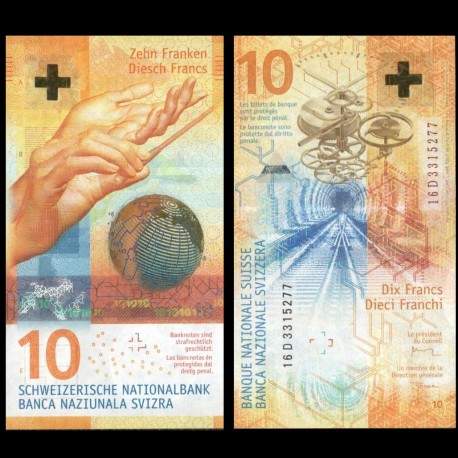 SUISSE - Billet de 10 Francs - 2016