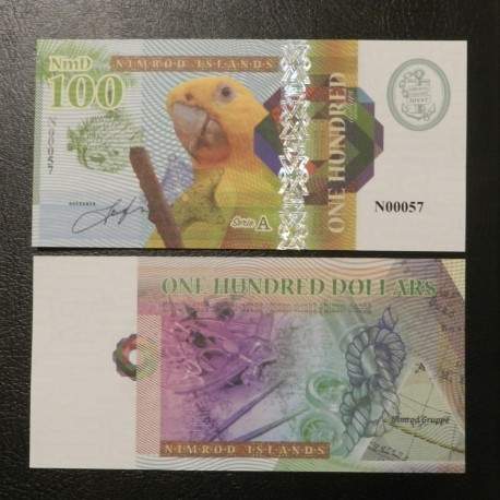 NIMROD ILANDS / ILES NIMROD - Billet de 100 DOLLARS - PERROQUET - 2018