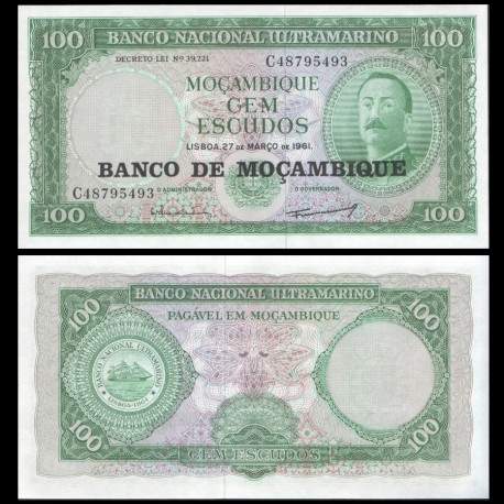 MOZAMBIQUE - Billet de 100 Escudos - 27.03.1961 (1976)
