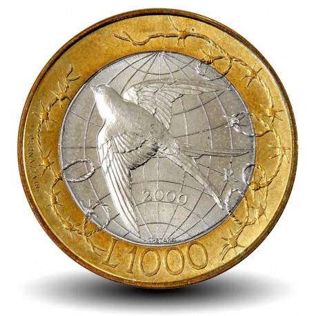 SAINT-MARIN - PIECE de 1000 Lires - La Liberté - 2000