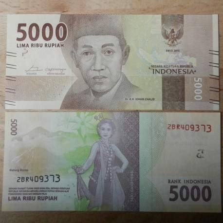 INDONESIE - Billet de 5000 Rupiah - Billets de remplacement - 2017