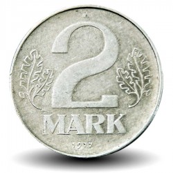 ALLEMAGNE DE L'EST / DDR / RDA - PIECE de 2 Mark - 1977