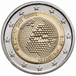 SLOVENIE - PIECE de 2 Euros - Journée mondiale des abeilles - 2018