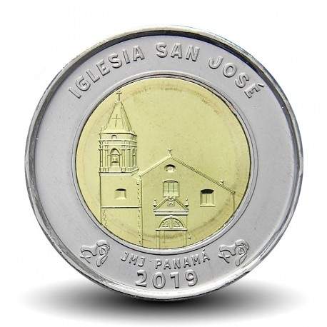 PANAMA - PIECE de 1 BALBOA - Eglise de San José - 2019