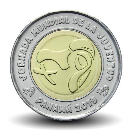 PANAMA - PIECE de 1 BALBOA - Journée mondiale de la jeunesse - 2019