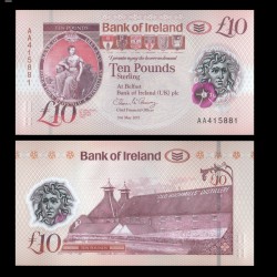 IRLANDE DU NORD - Bank of Ireland - 10 Pounds - Polymer - 2017 / 2019