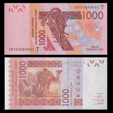 BCEAO - TOGO - Billet de 1000 Francs - Chameaux - T - 2018