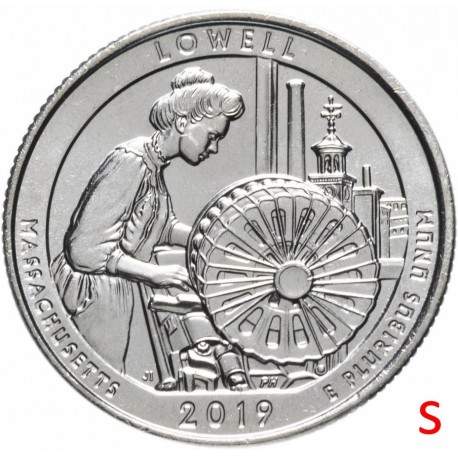 ETATS UNIS / USA - PIECE de 25 Cents - America the Beautiful - Lowell National