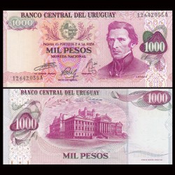 URUGUAY - Billet de 1000 Pesos - Général José Gervasio Artigas - 1974