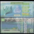 OCEAN INDIEN / INDIAN OCEAN - Billet de 6 DOLLARS - Raie Manta - 2017