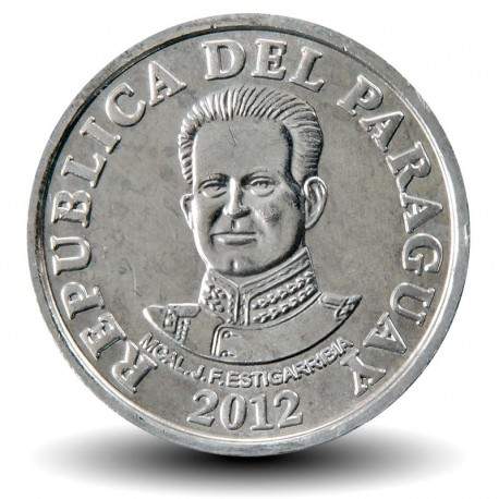 PARAGUAY - PIECE de 50 Guaranies - José Félix Estigarribia - 2012