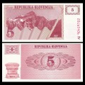 SLOVENIE - Billet de 5 Torlarjev - 1990 - Mont Triglav