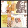 SLOVENIE - Billet de 20 Torlarjev - Janez Vajkard Valvasor - 1992