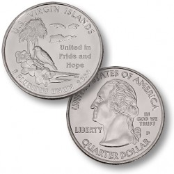 ETATS UNIS / USA - PIECE de 25 Cents (Quarter States) - Îles Vierges des États-Unis - 2009 - D