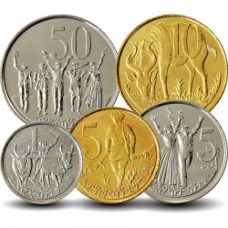 ETHIOPIE - SET / LOT de 5 PIECES - 1 5 10 25 50 Senteem - 2005 / 2016