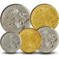 ETHIOPIE - SET / LOT de 5 PIECES - 1 5 10 25 50 Senteem - 2005 / 2016