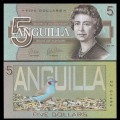 ANGUILLA - Billet de 5 DOLLARS - SERIE OISEAUX - 2019