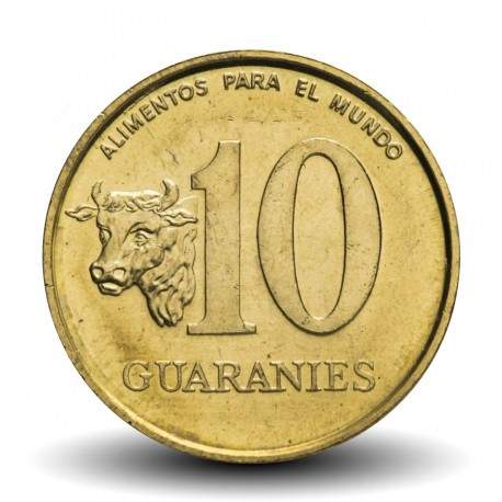 PARAGUAY - PIECE de 10 Guaranies - Général Garay - Fao - 1990