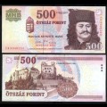 HONGRIE - Billet de 500 Forint - François II Rákóczi - 2010