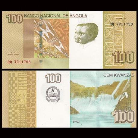 ANGOLA - Billet de 100 Kwanzas - Cascades de Binga - 2012 – P153a – JeromeCollection