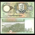 TONGA - Billet de 1 Pa'anga - Roi George Taufa'ahau IV Tupou - 1995