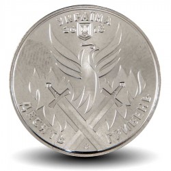 UKRAINE - PIECE de 10 Hryvnias - Journée du volontaire ukrainien - 2018