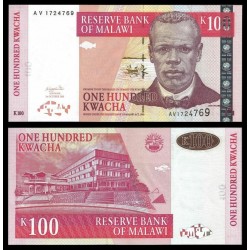 MALAWI - Billet de 100 Kwacha - Révérend John Chilembwe - 01.10.2003