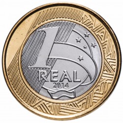 BRESIL - PIECE de 1 Real - Jeux olympiques de Rio 2016 - Athlétisme - 2014