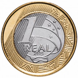 BRESIL - PIECE de 1 Real - Jeux olympiques de Rio 2016 - Athlétisme paralympique - 2015