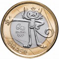 BRESIL - PIECE de 1 Real - Jeux olympiques de Rio 2016 - Mascotte olympique -