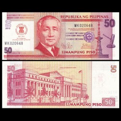 PHILIPPINES - Billet de 50 Piso - 45ème journée de l'ASEAN - 2012