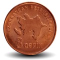 AZERBAÏDJAN - PIECE de 3 Gepik - 2006
