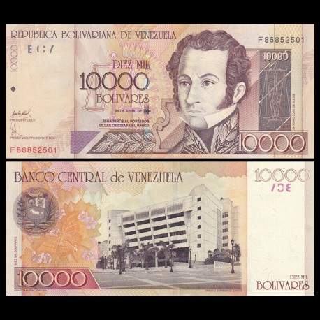 VENEZUELA - Billet de 10000 Bolivares -Antonio José de Sucre - 2006