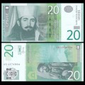 SERBIE - Billet de 20 Dinara - Petar II Njegoš - 2013