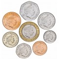 GUERNESEY - SET / LOT de 8 PIECES - 1 2 5 10 20 50 Pence 1 2 Pounds - 1992 /