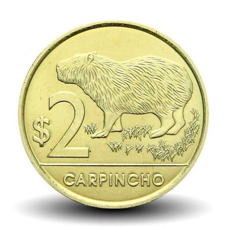 URUGUAY - PIECE de 2 Pesos - Carpincho (Rongeur) - 2012