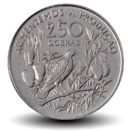 SAO TOMÉ-ET-PRINCIPE - PIECE de 250 Dobras - Oiseau sur une branche - 1997