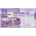 MALAWI - Billet de 20 Kwacha (avec erreur du nom du batiment) - 2012