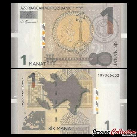 AZERBAIDJAN - Billet de 1 Manat - 2009